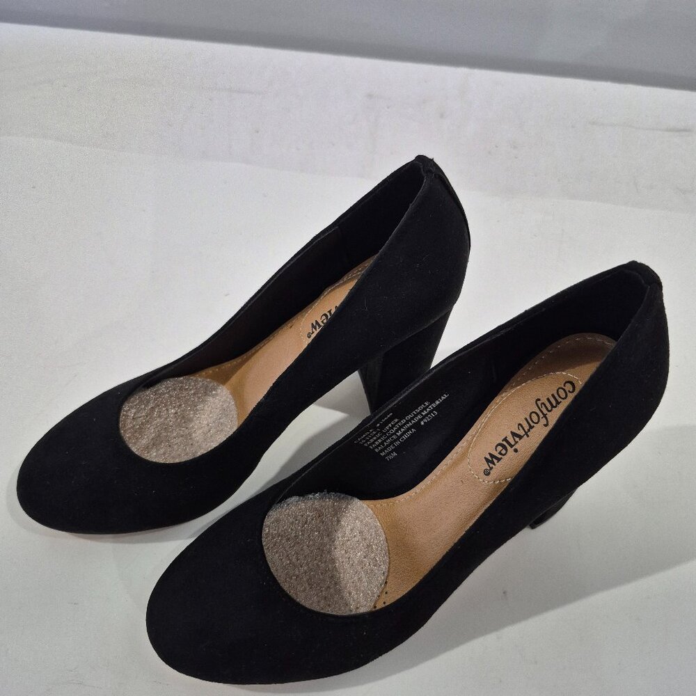 Comfortview Camile Pump Black Fabric Upper size 7.5M US New